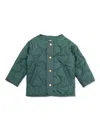 Bonpoint Quilted Jacket In Green