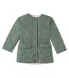 Bonpoint Reversible Quilted Jersey Jacket In Green