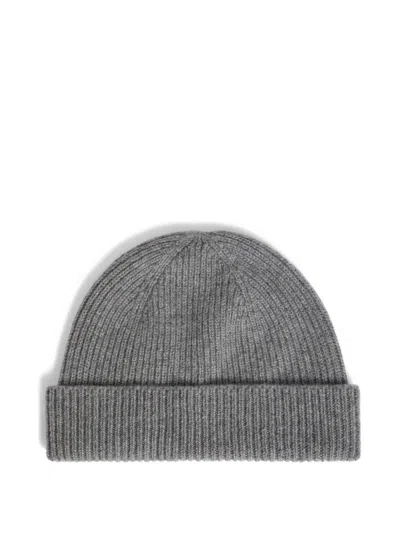 Bonpoint Kids' Ribbed Cashmere Beanie In Gray
