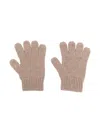 Bonpoint Ribbed Cashmere Gloves In Neutrals