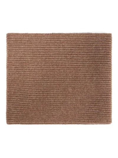 Bonpoint Kids' Ribbed Cashmere Snood In Brown