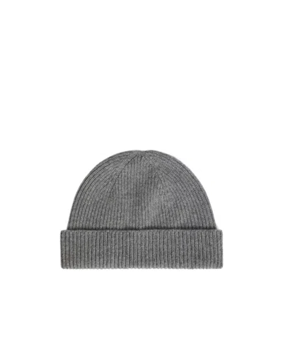 Bonpoint Kids' Ribbed Hat In Gray