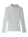 Bonpoint Ribbed Turtleneck Sweater In Gray