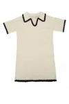 Bonpoint Robe Elanie In Ecru
