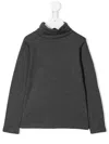 Bonpoint Roll Neck Top In 灰色