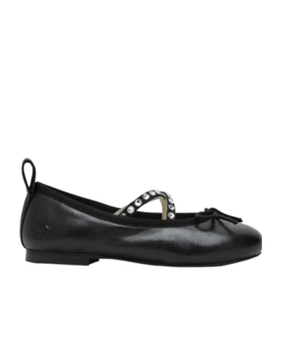 Bonpoint Round-head Flat Shoes In Black