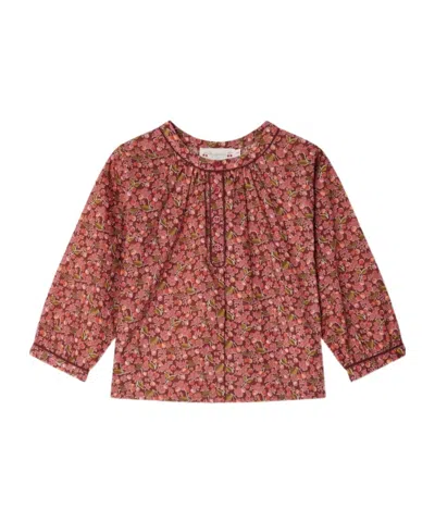 Bonpoint Kids' Round Neck Long-sleeved Top In Pink
