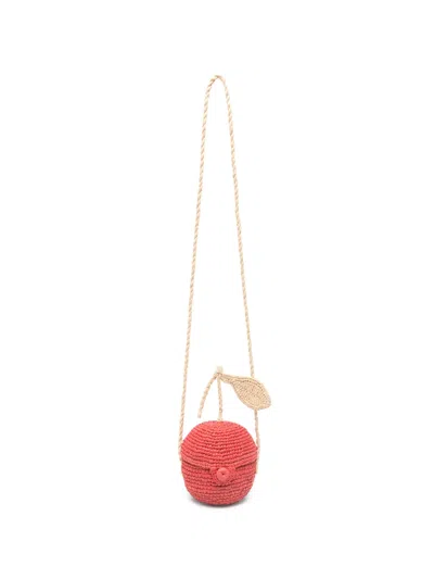 Bonpoint Kids' Round-shape Cross Body Bag In Pink