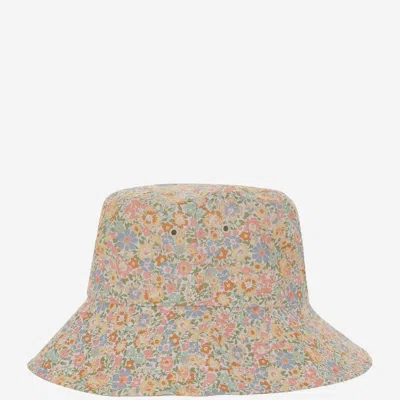 Bonpoint S05gacw00007 Floral Cotton Bucket Hat In Multicolor