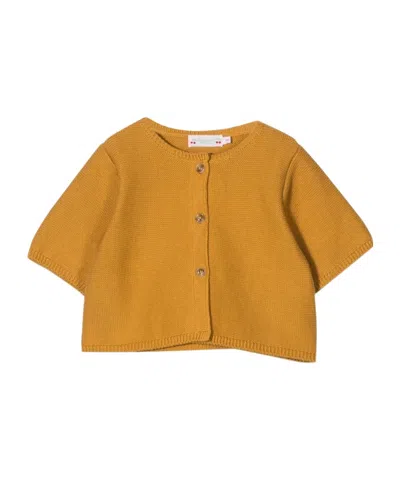 Bonpoint Salopette Cardigan In Orange