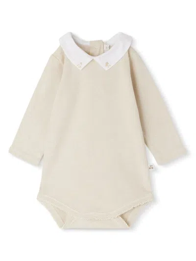 Bonpoint Babies' Septembre 棉连体衣 In Neutrals