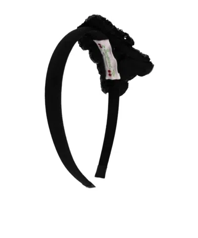 Bonpoint Sequin Bow Hair Accessory In Black