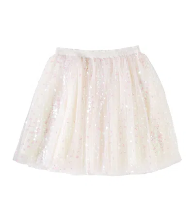 Bonpoint Kids' Sequined Skirt In Rose Poudre