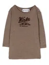 Bonpoint Serighaphie-motif Cotton T-shirt In Brown