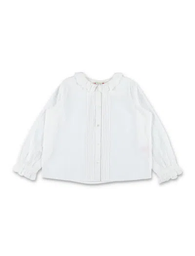 Bonpoint Kids' Shirt In Blanc Lait