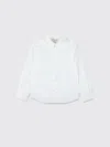Bonpoint Acteur Girls Shirt In White Cotton In White