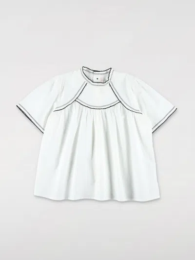 Bonpoint Kids' Bluse  Kinder Farbe Weiss