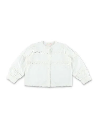 Bonpoint Kids' Shirt Ricamo In White