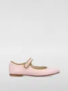 Bonpoint Ella Leather Mary Jane Flats In Pink