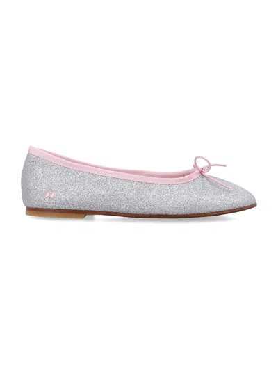 Bonpoint Kids Glitter Ballerina Flats Lisa In Animal Print