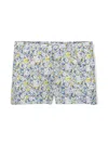 Bonpoint Calista Bermuda Shorts In Blue Flowers In Blue