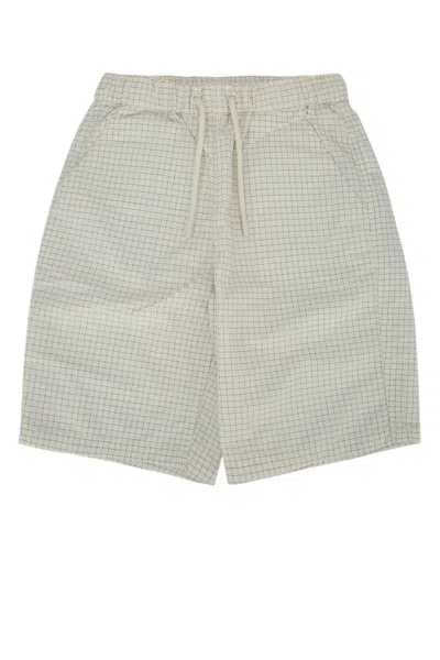 Bonpoint Kids' Short Ethan In Carreaux Ecru