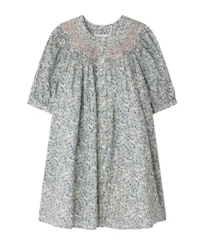 Bonpoint Kids' Short Sleeve Dress In Gray