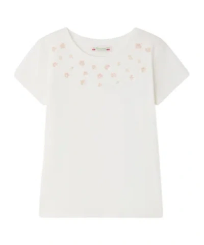 Bonpoint Kids' Short Sleeve T-shirt In White