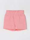 Bonpoint Pink Shorts For Baby Girl With Cherries In Pink
