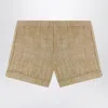 Shop Bonpoint Shorts Ecady Brown In Cotton