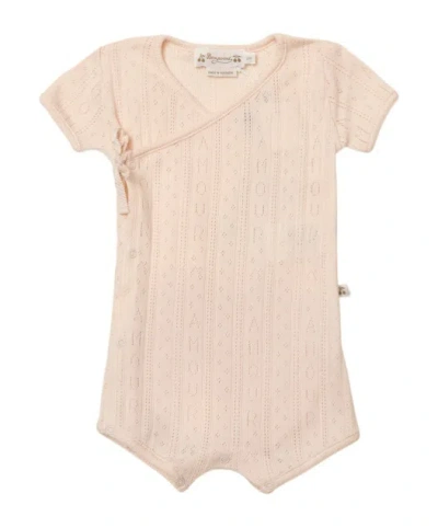 Bonpoint Babies' Short-sleeved Bodysuit In Pink