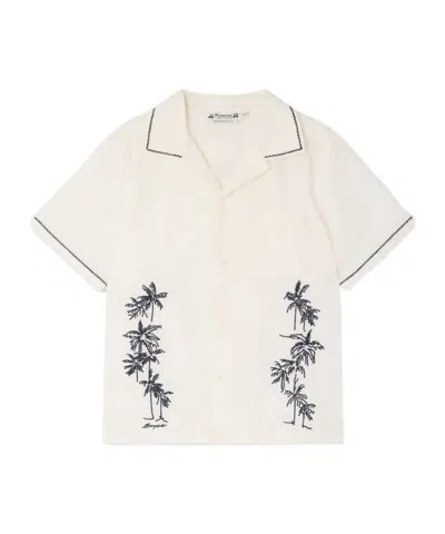 Bonpoint Kids' Short-sleeved Shirt In Neutral