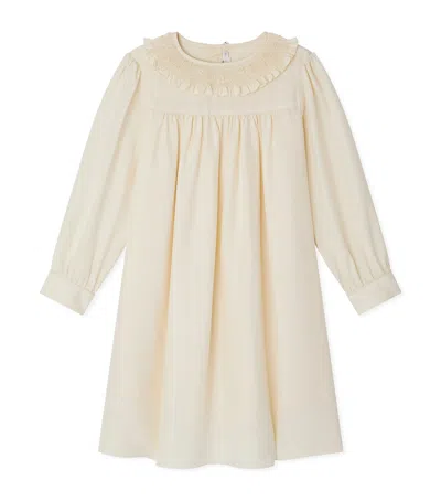 Bonpoint Kids' Silk Janine Dress In Neutral