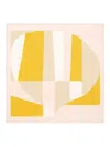 Bonpoint Silk Twill Abstract-print Scarf In Yellow