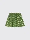 Bonpoint Suzon Skirt In Green With Floral Print In Green