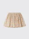 Bonpoint Suzon Orange Cotton Skirt In Orange