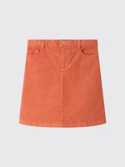 Bonpoint Skirt Kids Color Orange In Brown