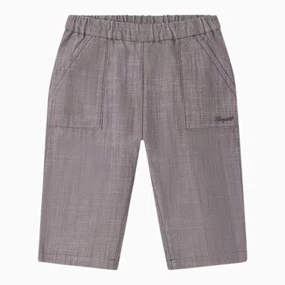 Bonpoint Slate Grey Cotton Thursday Trousers In Gray