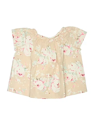Pre-owned Bonpoint Kids' Sleeveless Blouse In White