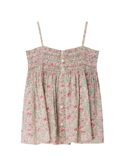 Bonpoint Appoline スモッキング フローラル トップ In Multi