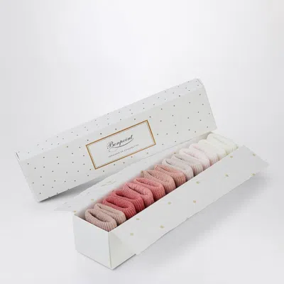 BONPOINT SOCK SET DAY OF THE WEEK FADED PINK