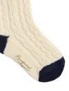Bonpoint Mini Logo Socks For Boys In Brown