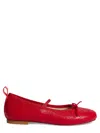 Bonpoint Soft Embroidered Leather Ballerinas In Red