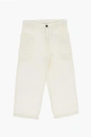 Bonpoint Solid Color Looping Pants With Belt Loops