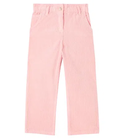 Bonpoint Kids' Sonie Cotton Corduroy Pants In Pink