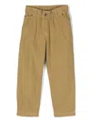 Bonpoint Sonie Straight Leg Denim Trousers In Green