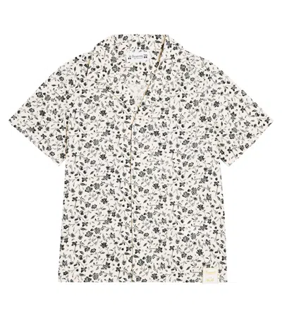 Bonpoint Kids' Steve Floral Cotton Shirt In Multicoloured
