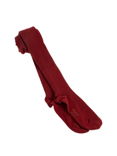 Bonpoint Stockings "thomina" In Burgundy