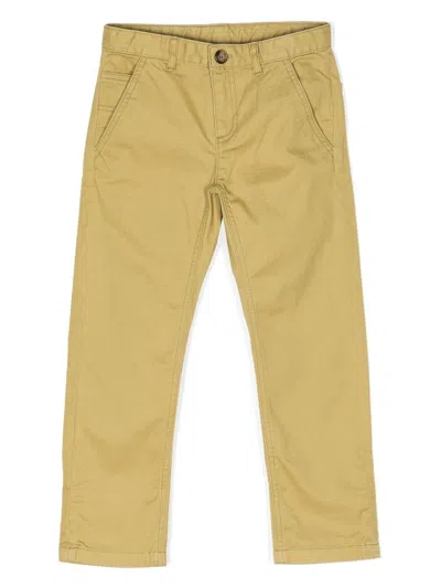Bonpoint Kids' Straight-leg Trousers In Brown