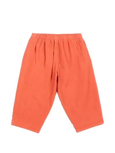 Bonpoint Babies' Straiight-leg Cropped Trousers In Orange